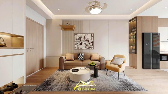 Mẫu thiết kế chung cư nguyễn lương bằng — tông sáng do S-Home thực hiện