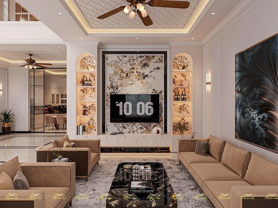 Mẫu thiết kế nhà phố thanh trì — tân cổ điển do S-Home thực hiện