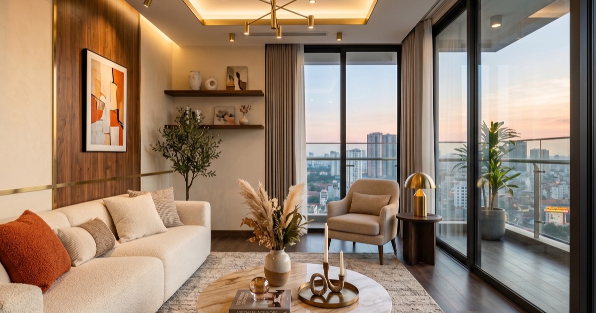 Cánh cửa và vách gỗ HDF sắc nét trong công trình S-Home thi công