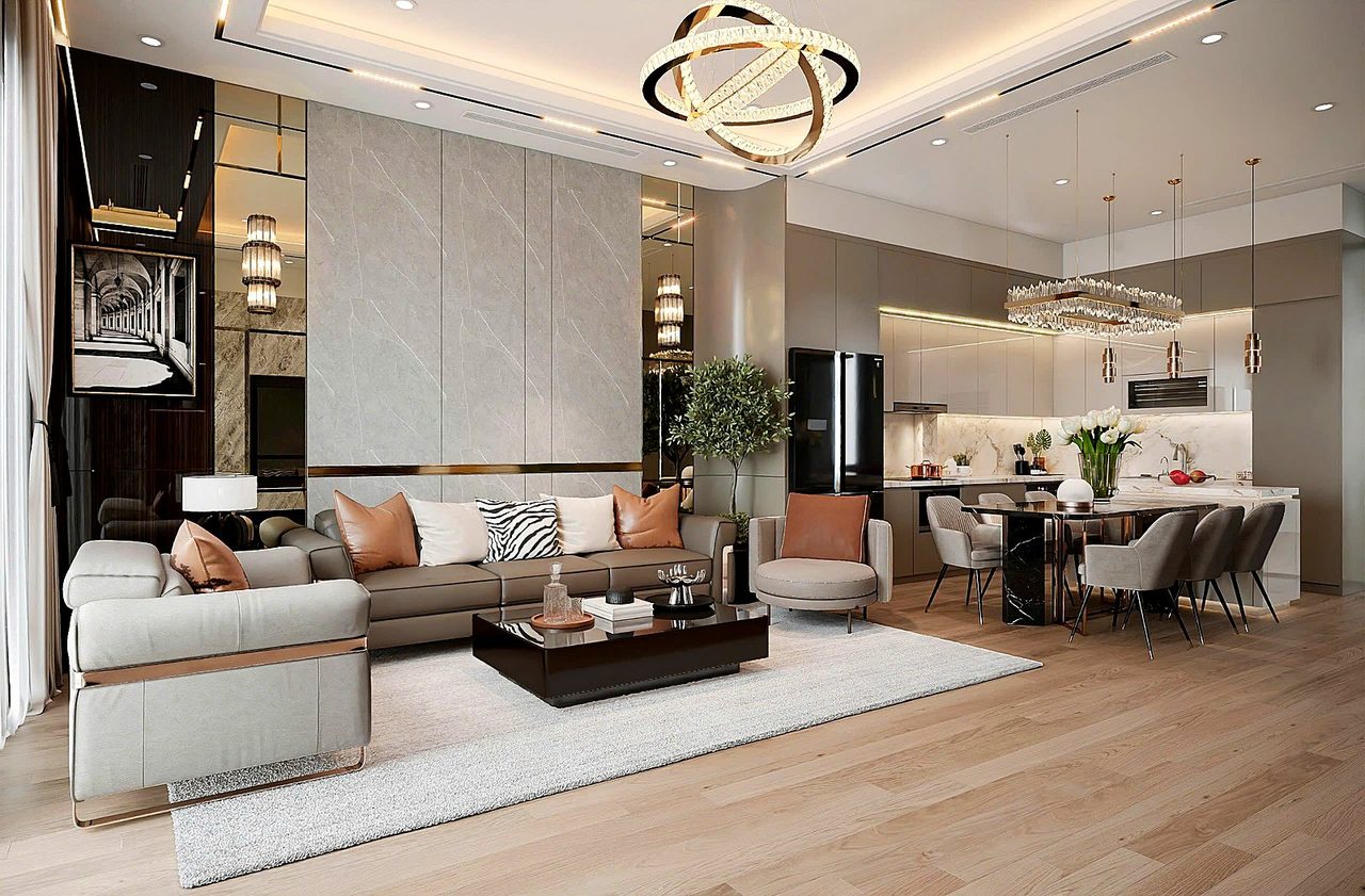 Gỗ MFC là gì - ván dăm phủ Melamine dùng làm khoang tủ áo nội thất do S-Home thi công