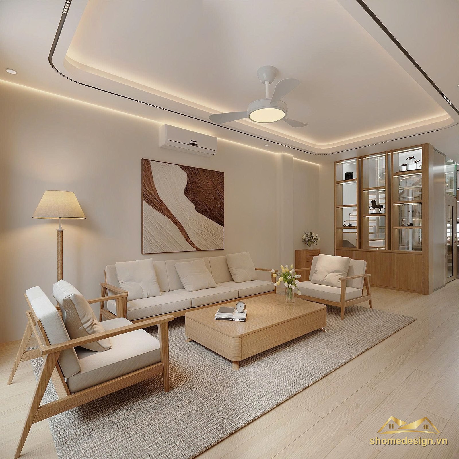 Nội thất nhà phố Hoàng Mai — chị Tố Anh